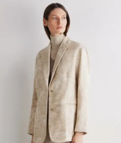 Giacca jacquard in cotone