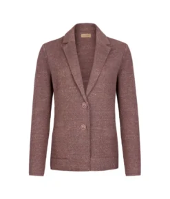 Giacca moulinè in cotone lino