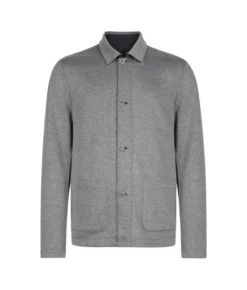 Giacca reversibile in cotone lino