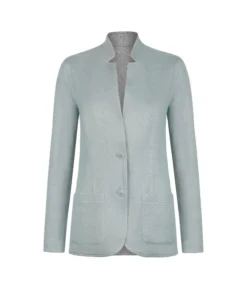 Giacca reversibile in lino e cotone
