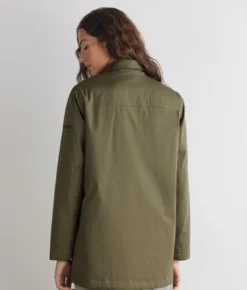 Giacca tecnica in cotone e cashmere