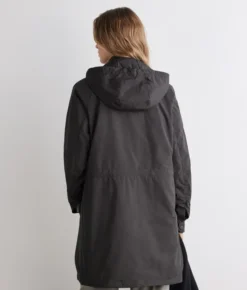Giacca tecnica lunga con coulisse