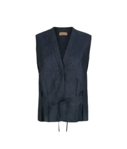 Gilet in lino lamè