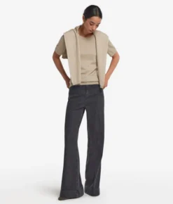 Girocollo a maniche corte in Cashmere Ultrafine