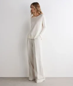 Girocollo con spacchi in Cashmere Ultrafine