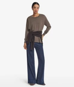 Girocollo con spacchi in Cashmere Ultrafine