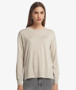 Girocollo con spacchi in Cashmere Ultrafine