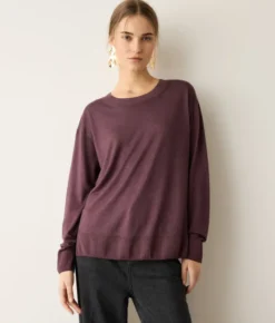 Girocollo con spacchi in Cashmere Ultrafine
