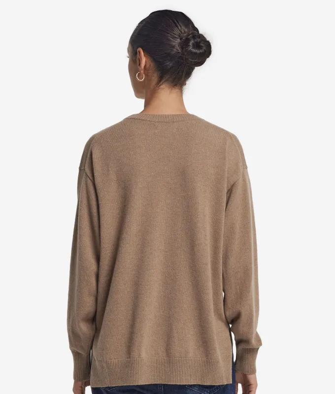 Girocollo con spacchi in Cashmere Ultrasoft