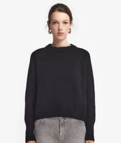 Girocollo in cashmere tricot