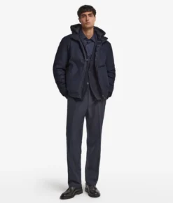 Giubbino reversibile in seta e cashmere