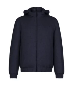 Giubbino reversibile in seta e cashmere
