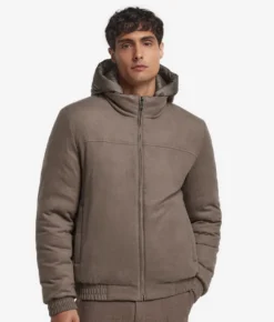 Giubbino reversibile in seta e cashmere