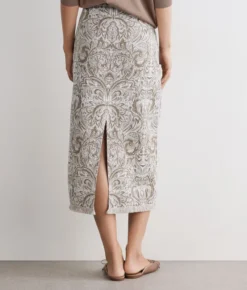 Gonna jacquard paisley