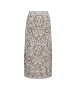 Gonna jacquard paisley