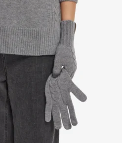 Guanti con intreccio in Cashmere Ultrasoft