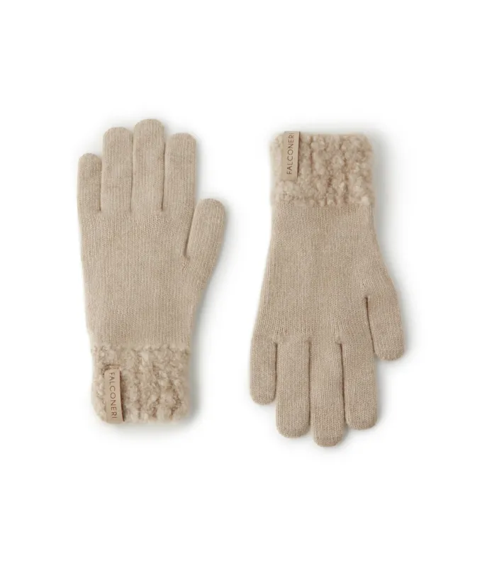 Guanti in Cashmere Ultrasoft e bouclè