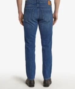 Jeans in cotone e lino