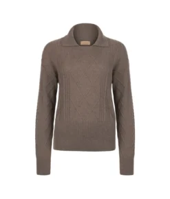 Maglia con colletto in Cashmere Ultrasoft
