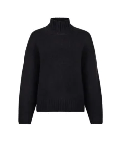 Maglia con collo a cratere in Cashmere Tricot