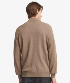 Maglia con mezza zip in Cashmere Ultrasoft
