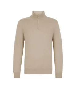 Maglia con mezza zip in Cashmere Ultrasoft