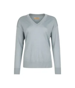 Maglia con scollo a V e spacchi in Cashmere Ultrafine
