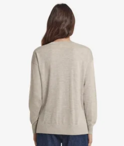 Maglia con scollo a V e spacchi in Cashmere Ultrafine