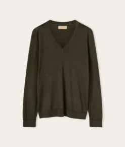Maglia con scollo a V in Cashmere Ultrafine