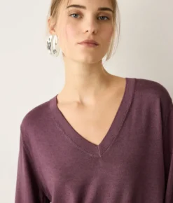 Maglia con scollo a V in Cashmere Ultrafine