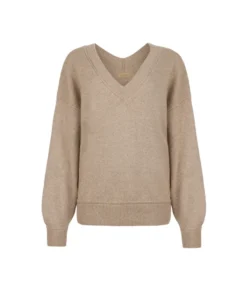 Maglia con scollo a V in Cashmere Undyed Ultrasoft