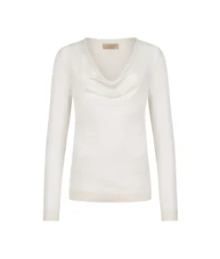 Maglia drappeggio in Cashmere Silkfine