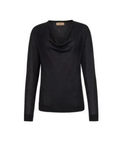 Maglia drappeggio in Cashmere Silkfine