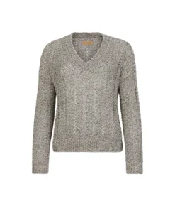 Maglia traforata con paillettes