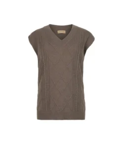 Maxi gilet con scollo a V in Cashmere Ultrasoft