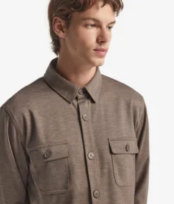 Overshirt in lana