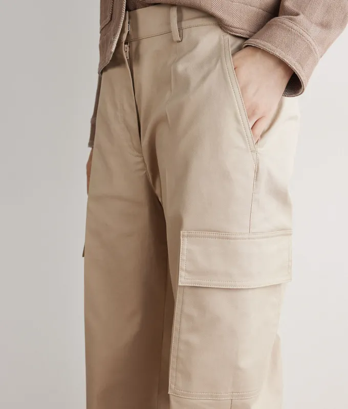 Pantalone cargo in cotone