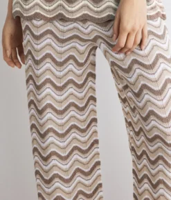 Pantalone chevron lamé