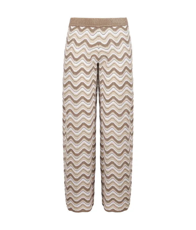 Pantalone chevron lamé