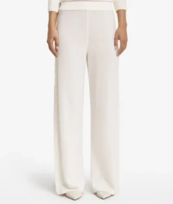Pantalone con dettaglio trecce in Cashmere Ultrasoft