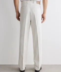 Pantalone in cotone e lino