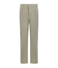 Pantalone in cotone e lino
