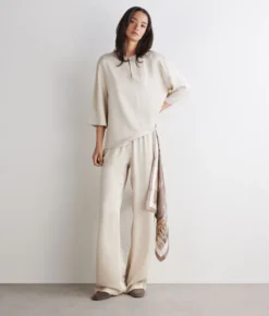 Pantalone in raso opaco
