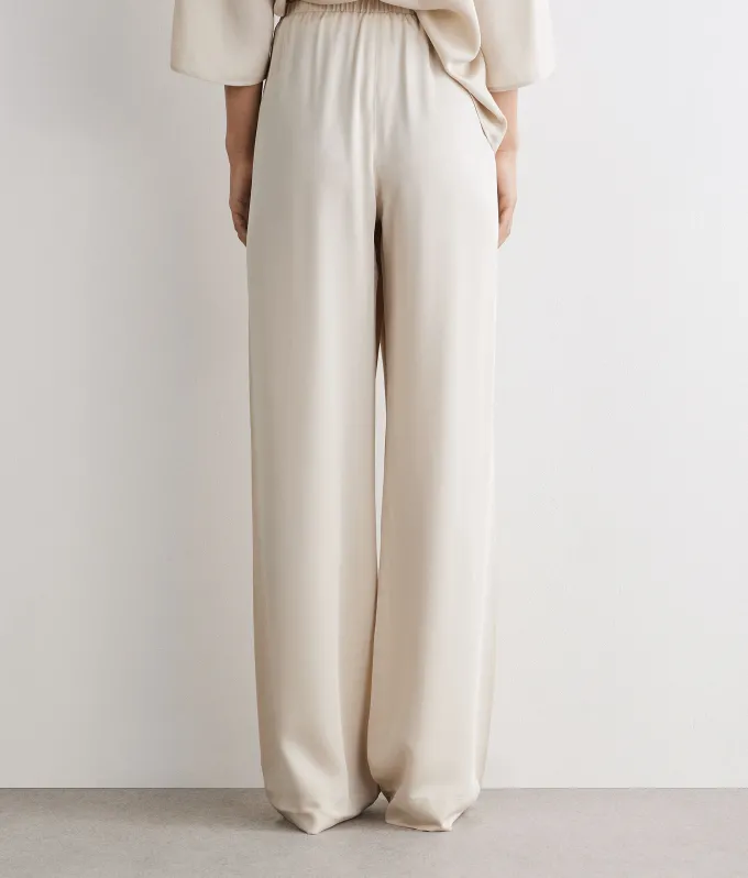 Pantalone in raso opaco