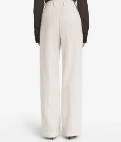 Pantalone in velluto di lana e cashmere