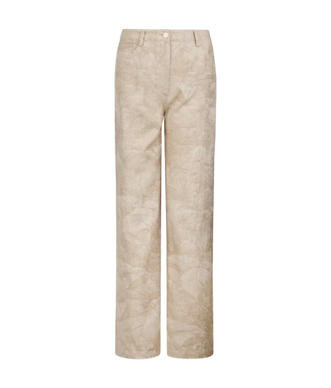 Pantalone jacquard in cotone