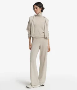 Pantalone palazzo in Cashmere Ultrasoft