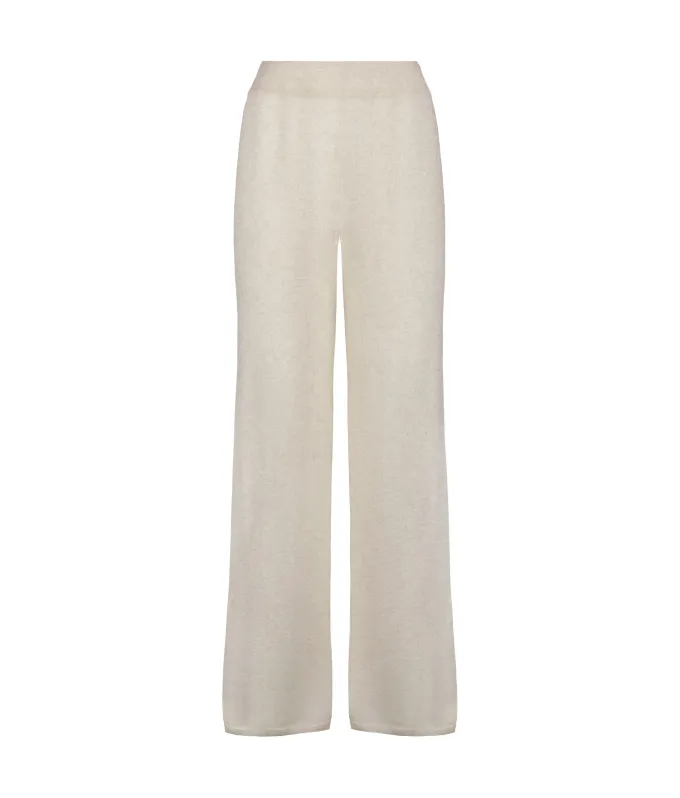 Pantalone palazzo in Cashmere Ultrasoft