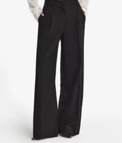 Pantalone palazzo in lana
