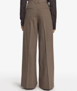 Pantalone palazzo in lana